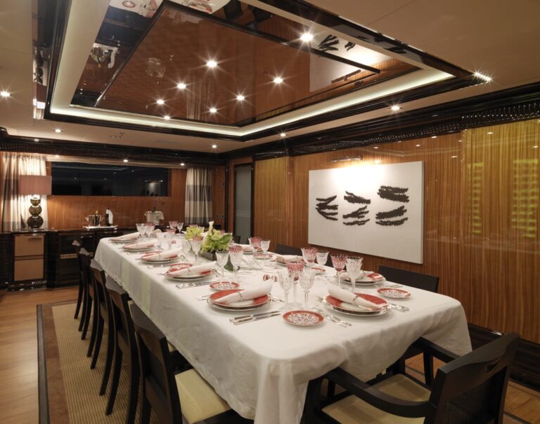 Furniture Set On Board Yacht MEAMINA