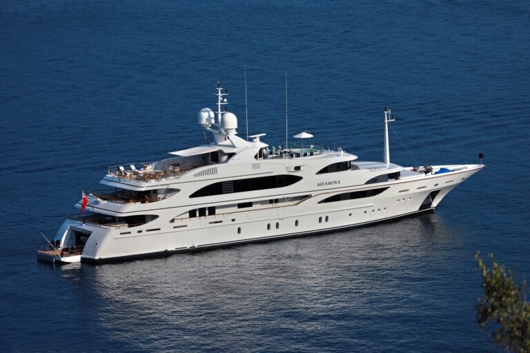 From Above Aspect On Yacht MEAMINA