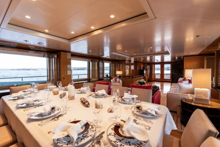Yacht Interior Dining
