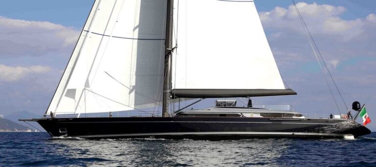 60m Perini Navi mega yacht Perseus3 under sea trials - Image by G. Sargentini