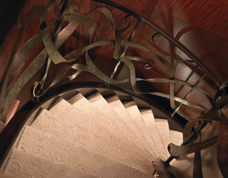 Stairway: Yacht BLUE MOON's Close Up Pictured