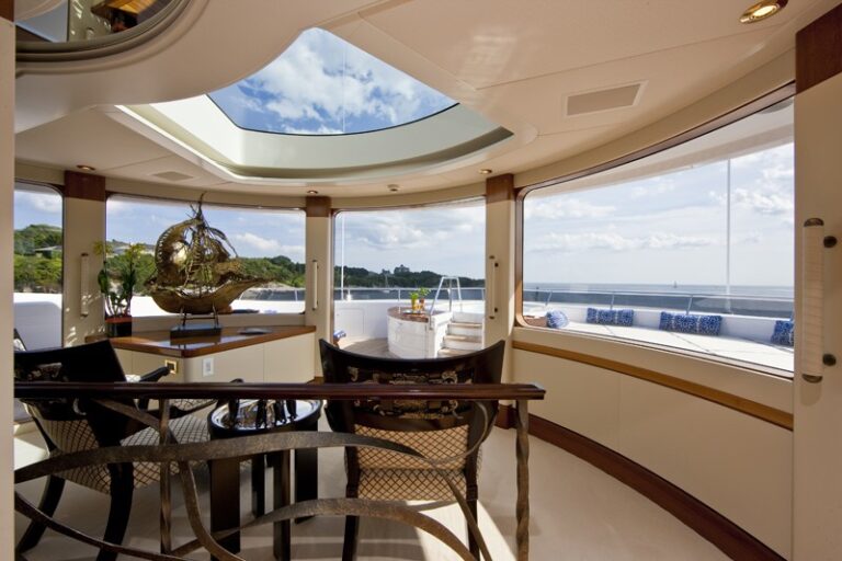 Observance Area Upon Sun Deck On Yacht BLUE MOON
