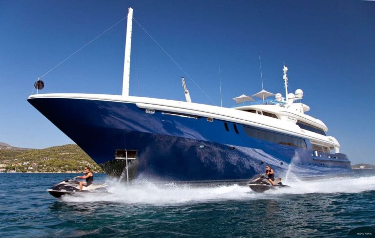Jetski Skiing On Board Yacht MARY-JEAN II