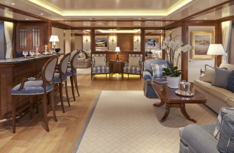 lounge with bar and seating