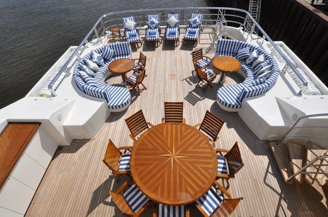 Sun Deck On Yacht LADY KATHRYN V