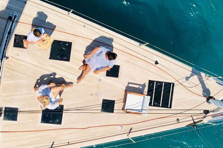 Foredeck relaxing