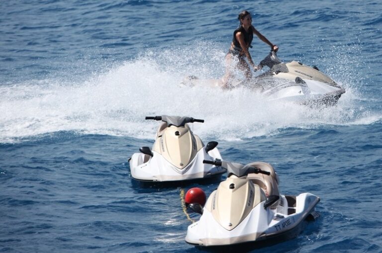 Wave-runners In Use Aboard Yacht APOGEE