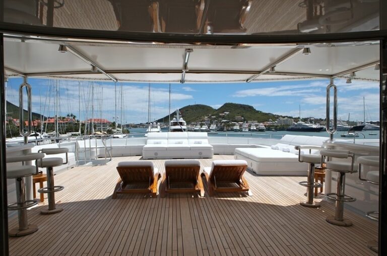 Sun Deck Aft Aboard Yacht APOGEE