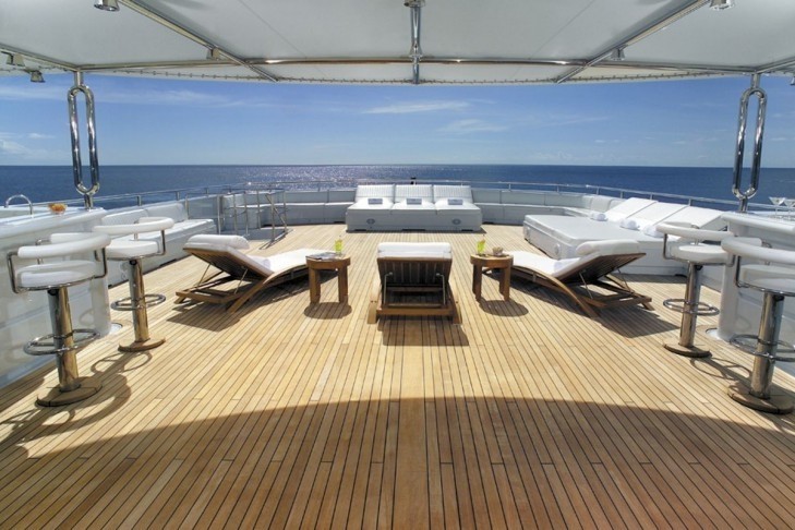 Sun Deck On Yacht APOGEE