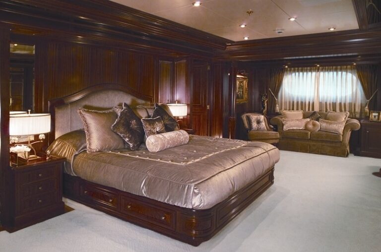 Starboard Side: Yacht APOGEE's Main Master Cabin Photograph