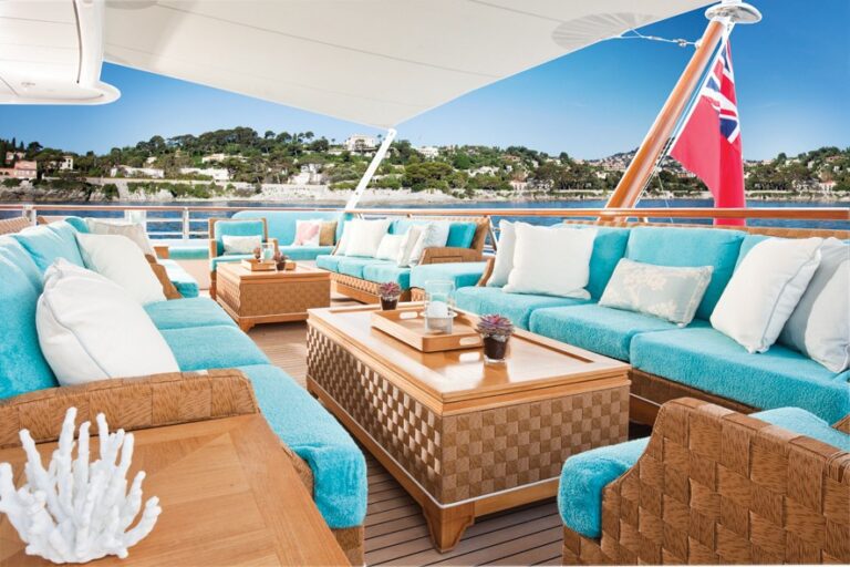 Aft Sitting: Yacht BATON ROUGE's Top Deck Image