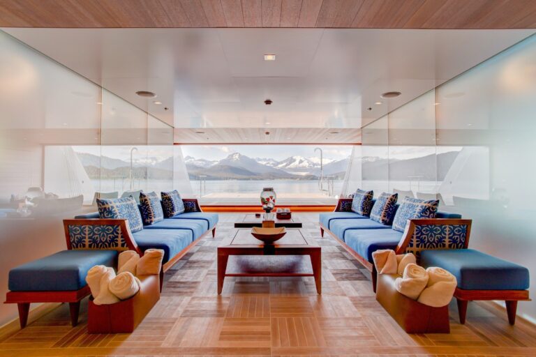 looking out from the beach club