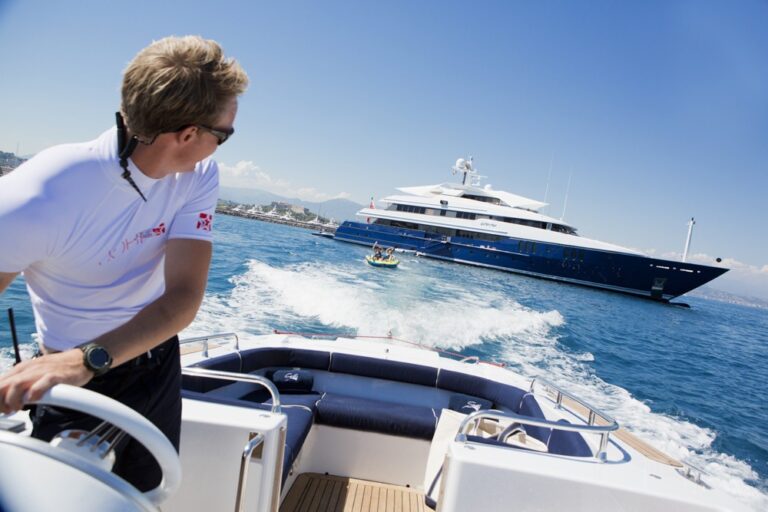 Ship's Tenders With Toys Aboard Yacht SARAH