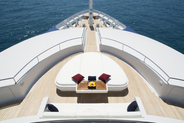 Fore Deck Sitting Aboard Yacht SARAH