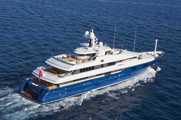 From Above Aspect Aboard Yacht SARAH