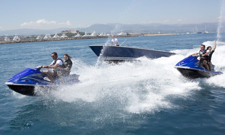 Ship's Tenders With Wave-runners Aboard Yacht SARAH