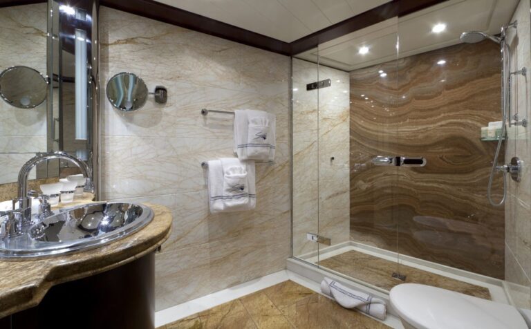 Guest's Bath Aboard Yacht SARAH