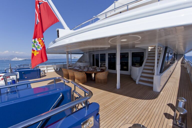 Premier Deck Aft Aboard Yacht SARAH