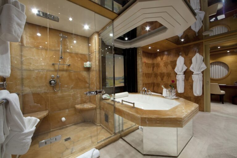Main Master Bath Aboard Yacht SARAH