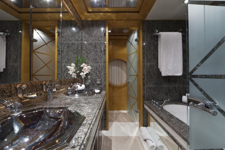 Guest's Bath Aboard Yacht SARAH
