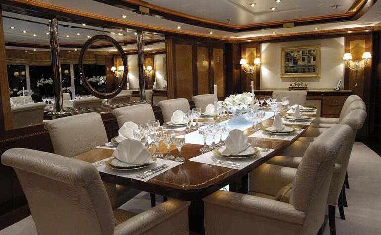 Eating/dining Saloon Aboard Yacht SEA WALK