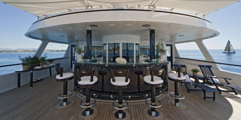 External Drinks Bar Aboard Yacht VIRGINIAN