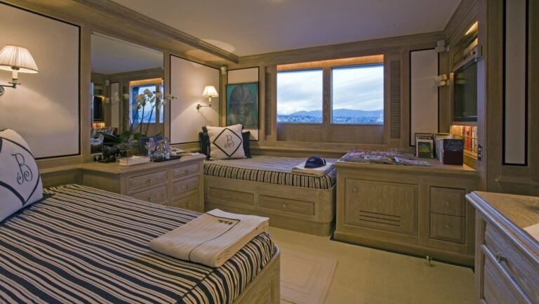 Blue: Yacht VIRGINIAN's Twin Bed Cabin Photograph