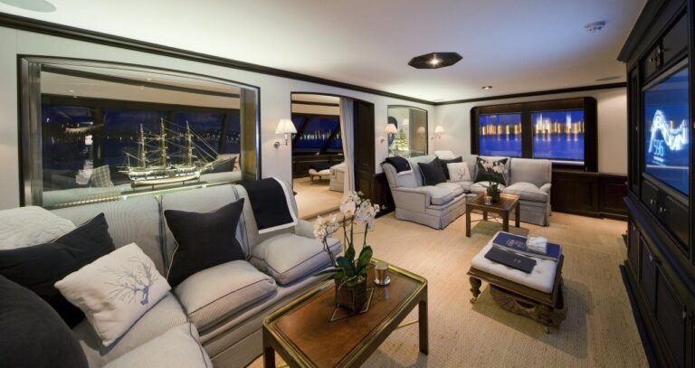 Entertainment Lounging Aboard Yacht VIRGINIAN