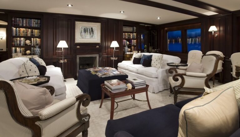 Fore Saloon On Yacht VIRGINIAN