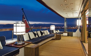 Medium Aft Deck On Board Yacht FORCE BLUE
