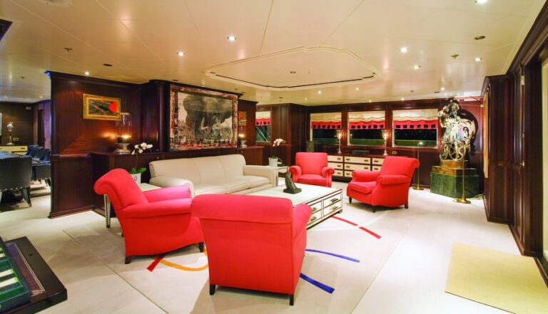 Lounging On Board Yacht FORCE BLUE