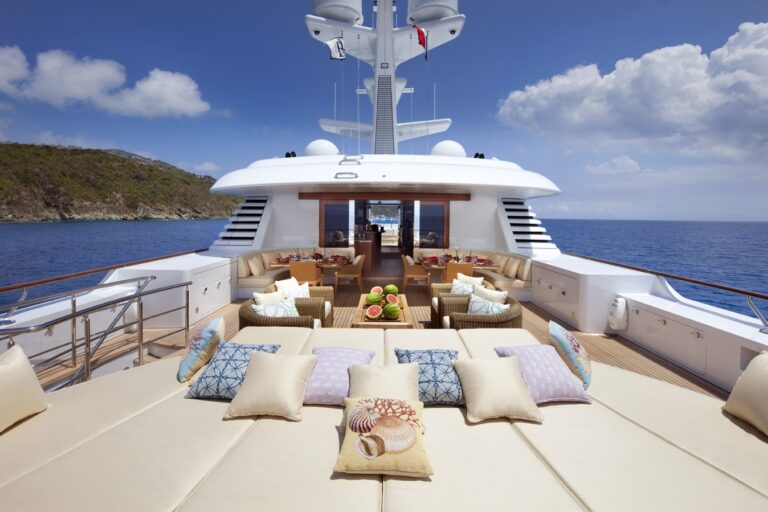 Sun Deck Aft Aboard Yacht LADY BRITT