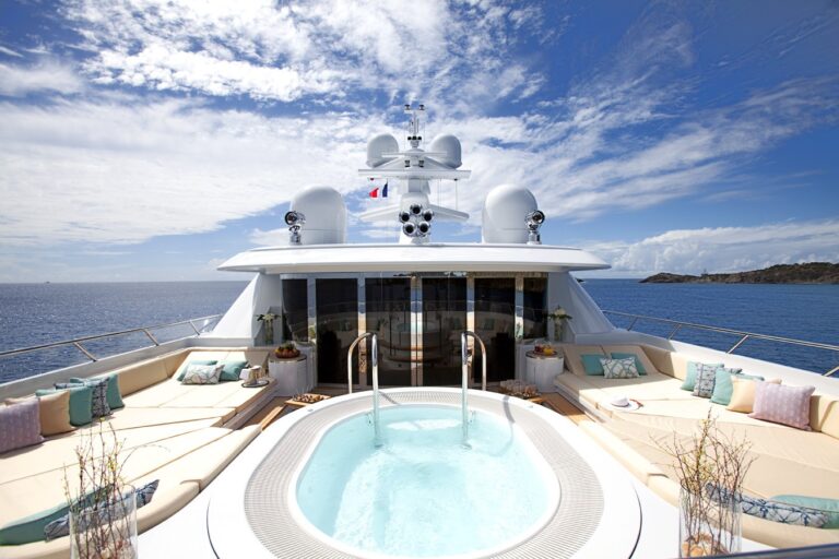 Jacuzzi Pool Aboard Yacht LADY BRITT
