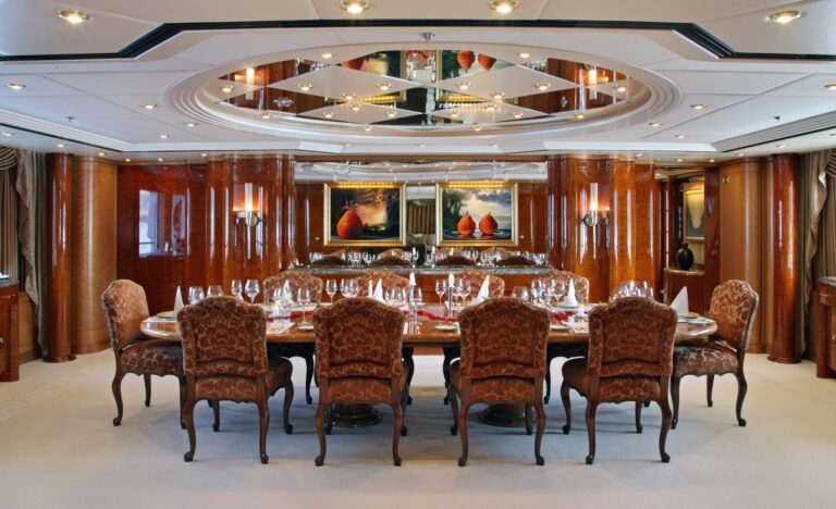 Furniture: Yacht CAPRI's Eating/dining Saloon Photograph