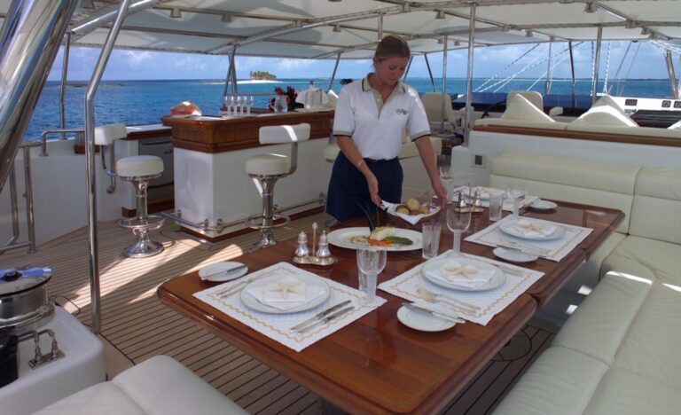 Aft Deck Aboard Yacht SPIRIT OF THE C'S