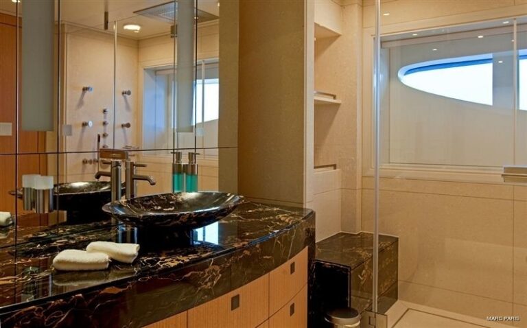 Main Master Bath On Board Yacht INFINITE SHADES