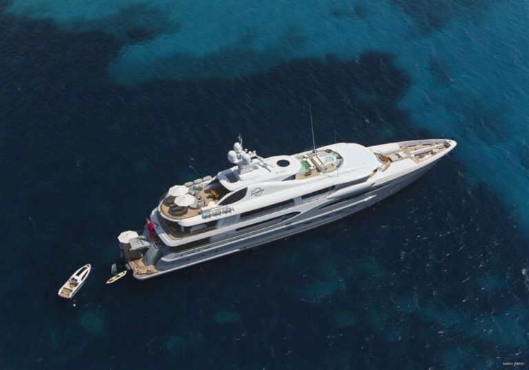 From Above Aspect On Board Yacht INFINITE SHADES