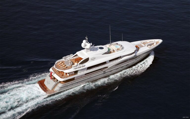 From Above: Yacht INFINITE SHADES's Cruising Image