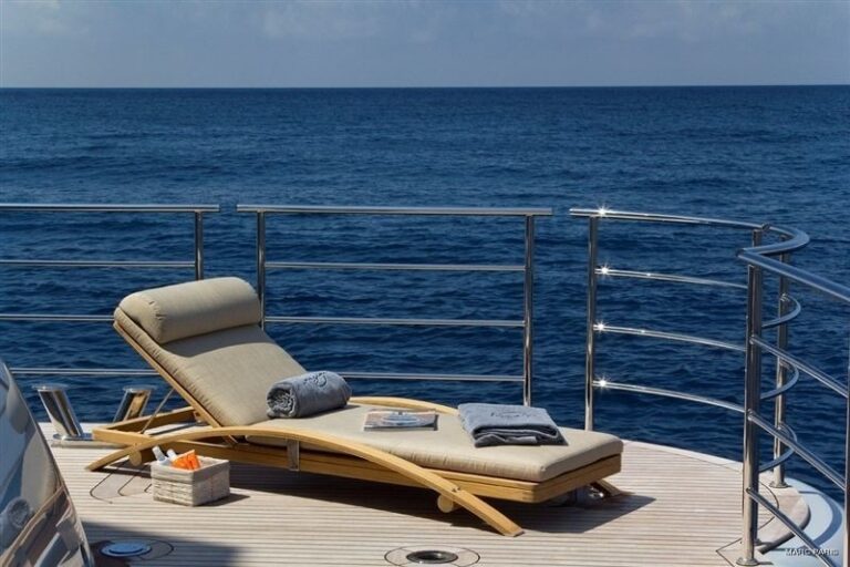 Sunshine Lounging Aboard Yacht INFINITE SHADES