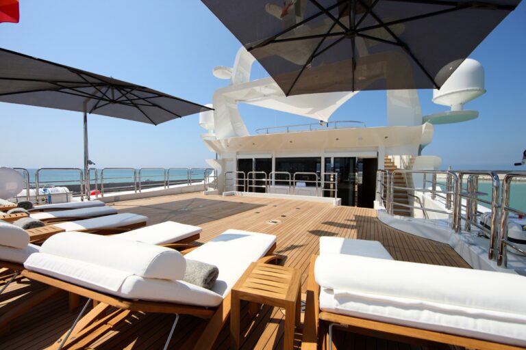 Aft Deck Lounge On Board Yacht SEANNA