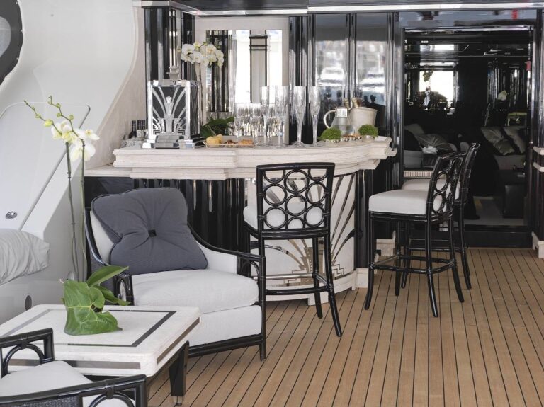External Drinks Bar On Yacht SILVER ANGEL