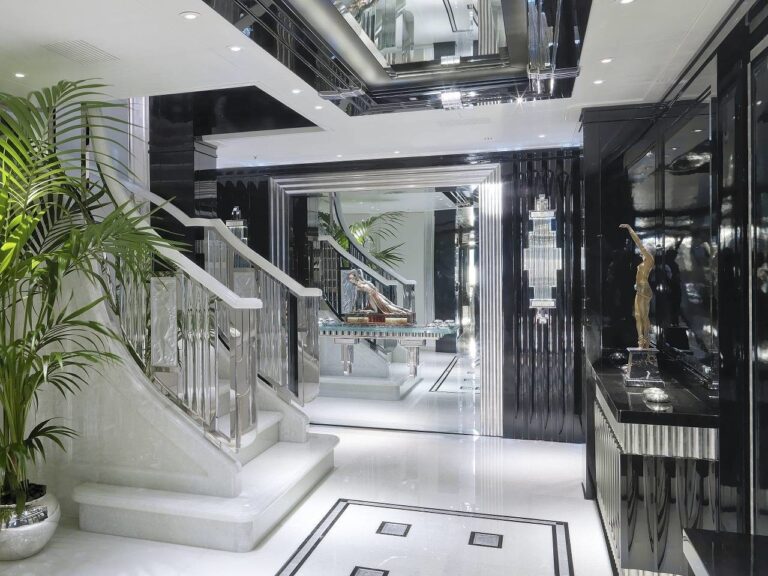 Stairway With Foyer On Board Yacht SILVER ANGEL