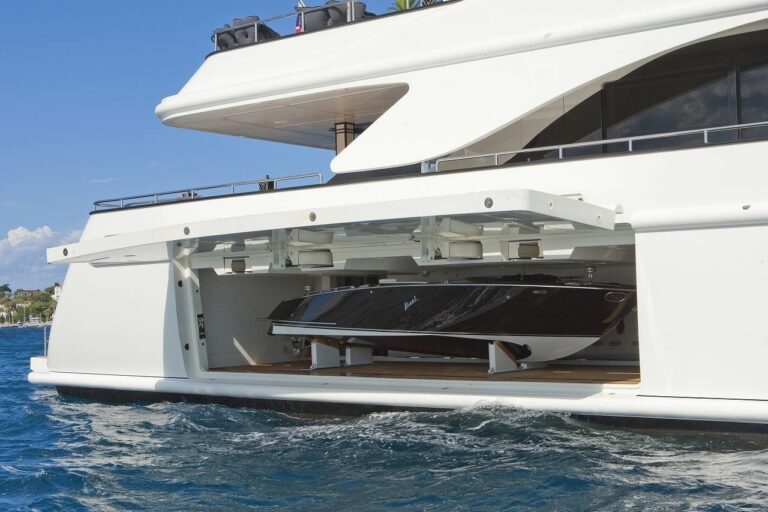 Ship's Tender Launch Aboard Yacht SILVER ANGEL