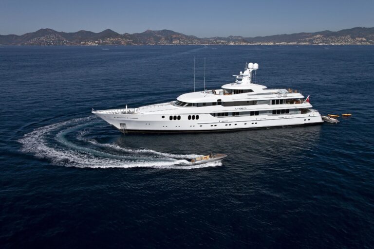 Cruising Including Ship's Tender On Board Yacht TRIDENT