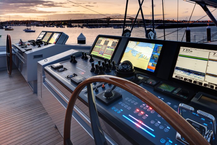 Helm On Board Yacht VERTIGO