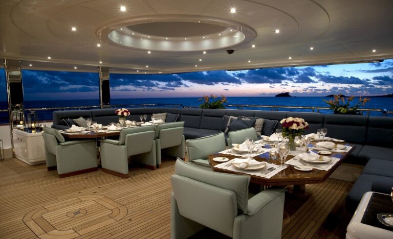 External Eating/dining Aboard Yacht SYCARA V