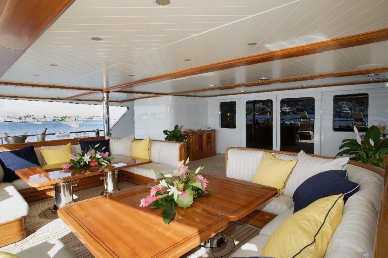 Premier Deck Aft Aboard Yacht FREEDOM