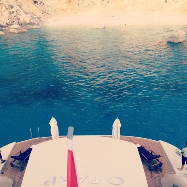 Swimming Landing Aboard Yacht NATALINA A