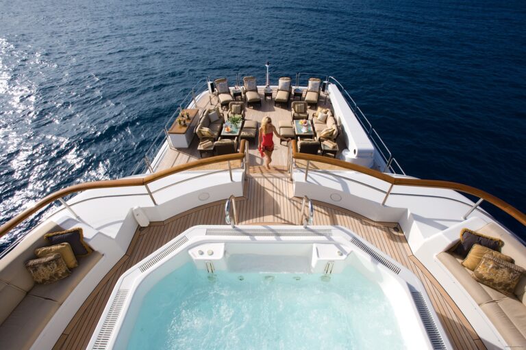 Jacuzzi Pool Aboard Yacht UTOPIA