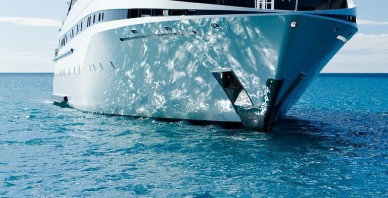 Ship's Bow Aboard Yacht ELEGANT 007